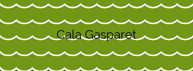 Información de la Cala Gasparet en Calp