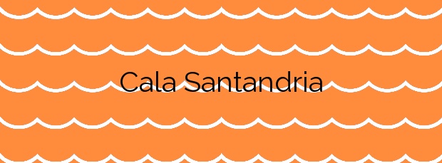 Información de la Cala Santandria en Ciutadella de Menorca