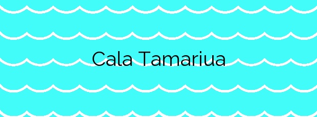 Información de la Cala Tamariua en El Port de la Selva
