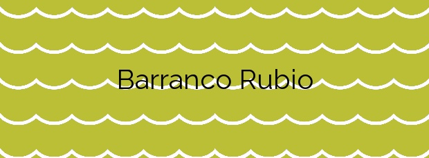 Información de la Playa Barranco Rubio en Orihuela