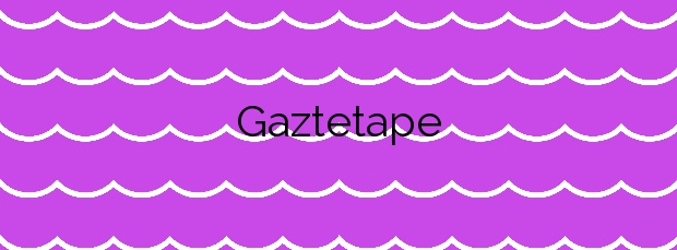 Información de la Playa Gaztetape en Getaria