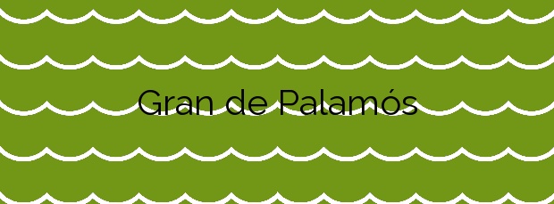 Información de la Playa Gran de Palamós en Palamós