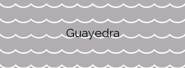 Información de la Playa Guayedra en Agaete