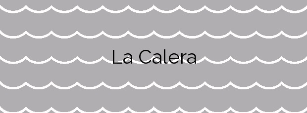 Información de la Playa La Calera en Cartagena