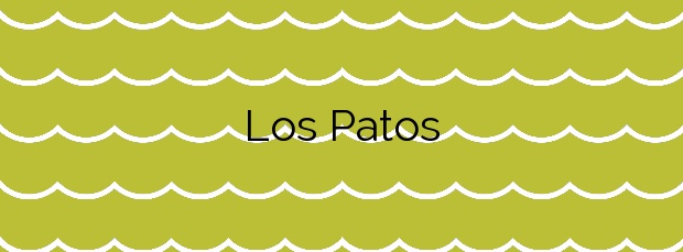 Información de la Playa Los Patos en La Orotava