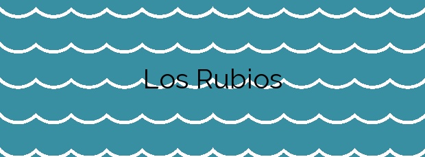 Información de la Playa Los Rubios en Rincón de la Victoria