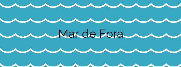 Información de la Playa Mar de Fora en Fisterra