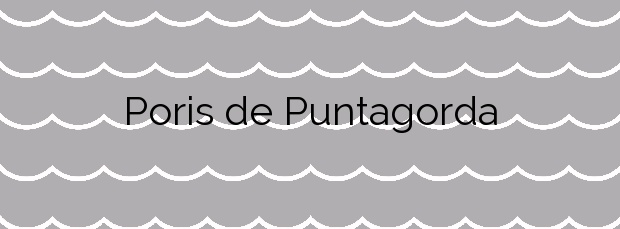 Información de la Playa Poris de Puntagorda en Puntagorda