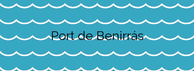 Información de la Playa Port de Benirrás en Sant Joan de Labritja