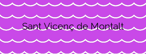 Información de la Playa Sant Vicenç de Montalt en Sant Vicenç de Montalt