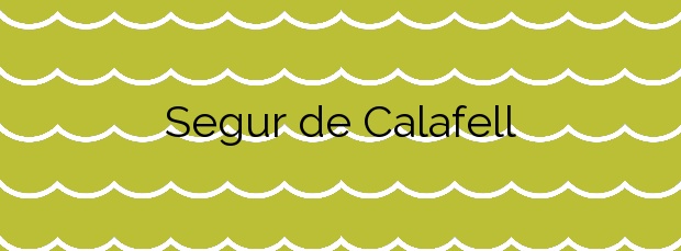 Información de la Playa Segur de Calafell en Calafell