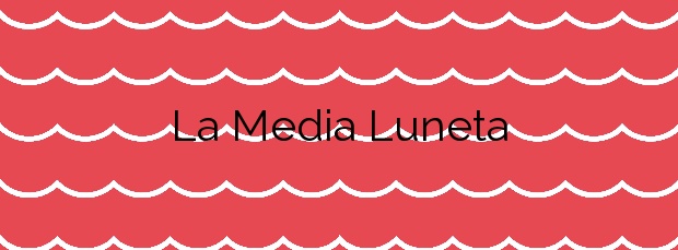 Información de la Playa La Media Luneta en Puerto Real