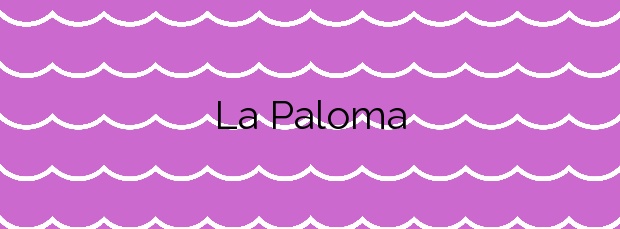 Información de la Playa La Paloma en Tapia de Casariego